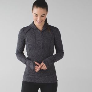 Lululemon Think Fast Pullover Jacket Herringbone 8